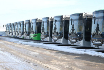 Фотография к новости: Алматы автопаркіне газбен жүретін 500 жаңа автобуспен толықты
