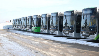 Алматы автопаркіне газбен жүретін 500 жаңа автобуспен толықты