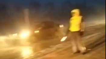 Фотография к новости: Ақмола полицейлері қарлы жолдарда қызмет атқарып жатыр