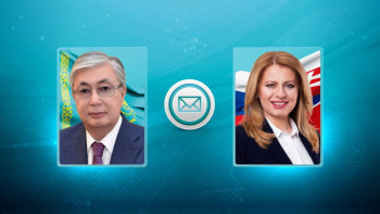 Фотография к новости: Мемлекет басшысы Словак Республикасының Президентіне құттықтау жеделхатын жолдады