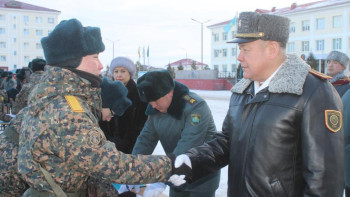 Фотография к новости: Ұлттық ұланының 700-ден астам сарбазы ант қабылдады