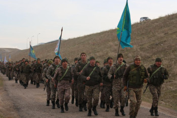 Фотография к новости: Қазақ батырларының құрметіне арналған челлендж Таразда жалғасын тапты