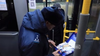 Фотография к новости: Астанада техникалық ақауы бар автобустар жолаушы тасымалдаған