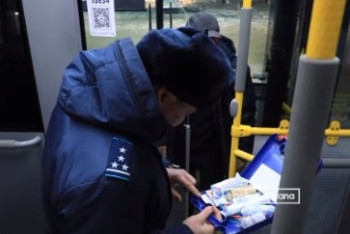 Фотография к новости: Астанада техникалық ақауы бар автобустар жолаушы тасымалдаған