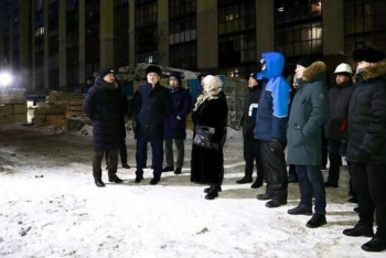 Фотография к новости: «Жоқ пәтерді сатып жіберген»: Астана әкімі бірқатар құрылыс нысандарын аралады