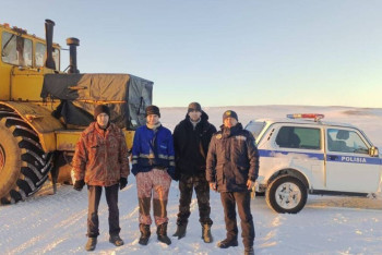 Фотография к новости: Төрт күн бойы қарлы боранда қалып қойған балықшылар құтқарылды