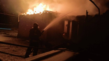 Фотография к новости: Қосшыда монша өртеніп кетті