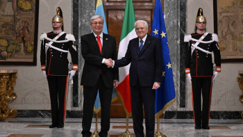 Фотография к новости: Мемлекет басшысы Италия Президентімен келіссөз жүргізді