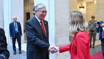 Фотография к новости: Тоқаев пен Мелони бірлескен мәлімдеме жасады