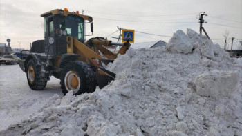 Фотография к новости: Астанадан бір түнде 42 мың текше метрден астам қар шығарылды