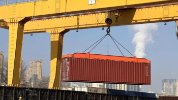 Фотография к новости: Қытай-Орталық Азия арасындағы алғашқы пойыз Алматыға аттанды