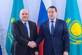 Фотография к новости: Смайылов пен Мишустин отандық тасымалдаушылардың Ресейге кіруіне қатысты проблемаларды талқылады