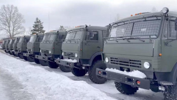 Фотография к новости: Қарулы күштердің әскери бөлімдеріне автокөлік техникасының жаңа үлгілері берілді