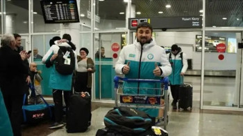 Фотография к новости: Канвон Олимпиадасына қатысқан спортшыларымыздың соңғы легі елге оралды