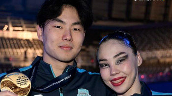 Фотография к новости: Қазақстан су спортынан алтын жүлде алды