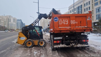 Фотография к новости: Астанадан қыс мезгілінде 4 млн текше метрге жуық қар шығарылды