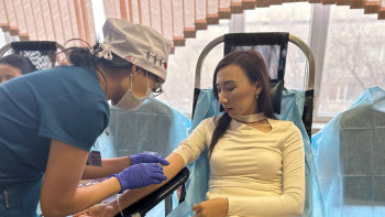 Фотография к новости: Алматыда қан тапсыру акциясы өтіп жатыр