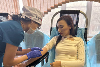 Фотография к новости: Алматыда қан тапсыру акциясы өтіп жатыр