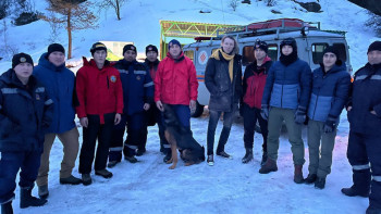 Фотография к новости: Құтқарушылар Іле Алатауы тауларында ер адамды іздестірді