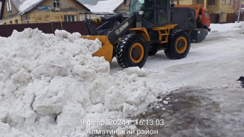 Фотография к новости: Елордадан түнгі уақытта қар күреу жұмысына 1,5 мыңға жуық техника жұмылдырылды
