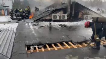 Фотография к новости: Өскеменде мейрамхана өртенді