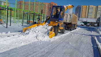 Фотография к новости: Бір түнде Астанадан 41 мың текше метрден астам қар шығарылды