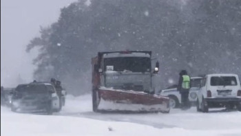 Фотография к новости: 9 облыста жол жабылды. Полиция қазақстандықтарға үндеу жасады