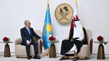 Фотография к новости: Президент Қасым-Жомарт Тоқаев Қатарға мемлекеттік сапармен барды