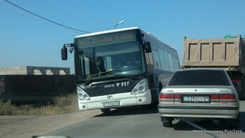Фотография к новости: Елордада №101 жолаушылар автобусы мен көлік соқтығысты