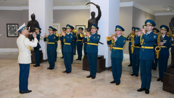 Фотография к новости: Әскери дирижерлер кәсіби шеберліктерін арттырды