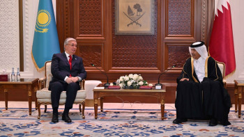 Фотография к новости: Президент Қатар Мемлекетінің Консультативтік Кеңесі мүшелерінің алдында сөз сөйледі