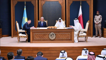 Фотография к новости: Тоқаев пен Қатар Әмірі бірқатар құжатқа қол қойды