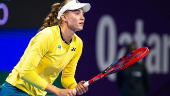 Фотография к новости: Елена Рыбакина Дохадағы турнирдің ширек финалына өтті