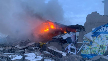 Фотография к новости: Теміртау қаласында 2 қабатты дүкенде газ жарылды