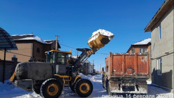 Фотография к новости: Астанадан өткен түнде 15 мың текше метрден астам қар шығарылды