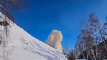 Фотография к новости: Алматы тауларында жасанды қар көшкіні жүргізілді