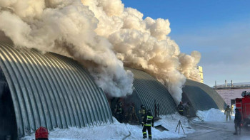 Фотография к новости: Астанада жиһаз цехы өртеніп жатыр