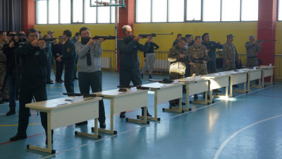 Алматыда алғашқы әскери дайындық мұғалімдері арасында республикалық турнир өтті