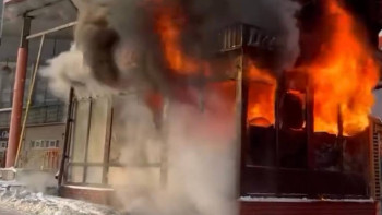 Фотография к новости: Алматыда дүкен өртенді