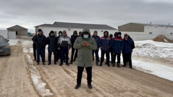 Фотография к новости: Жетібай тұрғындары мұнай компаниясына жұмысқа алуды талап етті