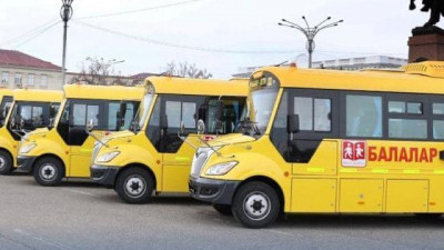 Жамбыл облысында мектеп оқушыларына жаңа автобус берілді
