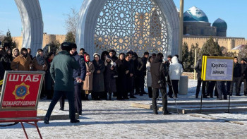 Фотография к новости: Түркістан облысында сейсмикалық жаттығулар өтті