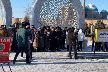 Фотография к новости: Түркістан облысында сейсмикалық жаттығулар өтті