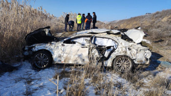 Фотография к новости: Жетісуда жол апатынан екі адам қаза тауып, екеуі жарақат алды