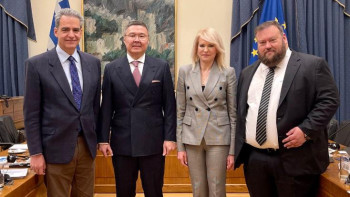 Фотография к новости: Грекияның Парламентінде Қазақстанмен достық лигасы құрылды