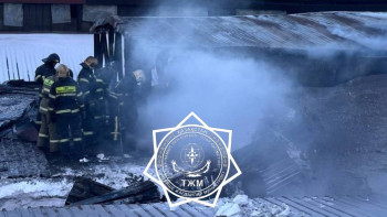 Фотография к новости: Қарағандыда машина жасау зауыты өртенді