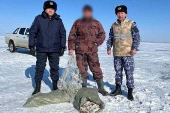 Фотография к новости: Жетісу облысында заңсыз балық аулаған браконьер қолға түсті