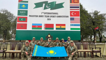 Фотография к новости: Пәкістанда өткен жарыста Қазақстан әскери қызметшілері алтын олжалады