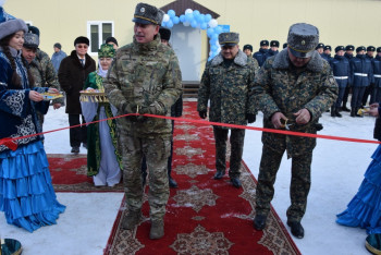 Фотография к новости: Павлодарда модульді казармалар ашылды