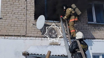 Фотография к новости: Солтүстік Қазақстанда өрттен екі бала құтқарылды